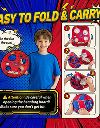 3-in-1 Spider Bean Bag Toss Game for Kids
