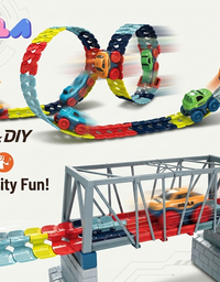 Anti-gravity Race Track Car Set | Assembling Rail Car Toy for Kids

