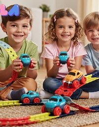 Anti-gravity Race Track Car Set | Assembling Rail Car Toy for Kids
