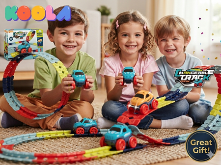 Anti-gravity Race Track Car Set | Assembling Rail Car Toy for Kids