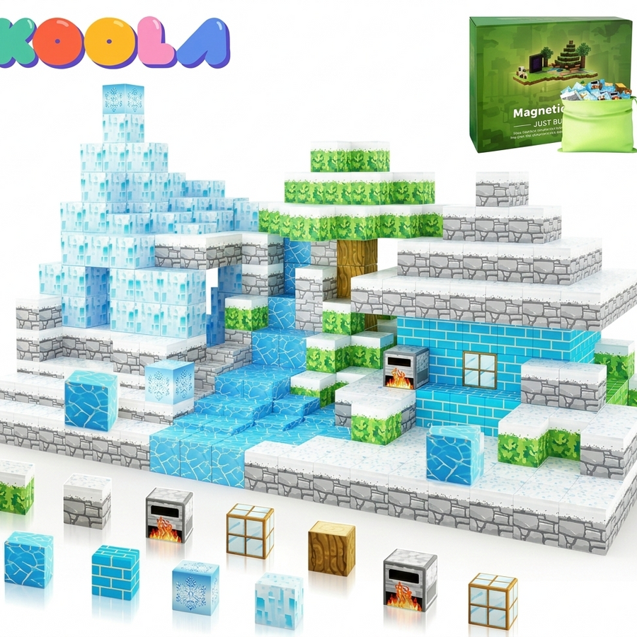 100PCS Magnetic Tiles Blocks Set | Magnetic Building Blocks Toy