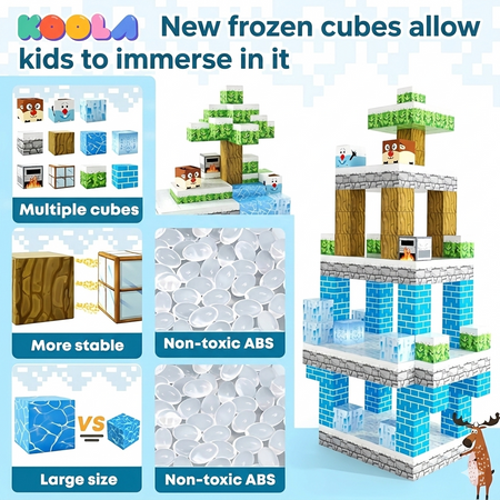 100PCS Magnetic Tiles Blocks Set | Magnetic Building Blocks Toy