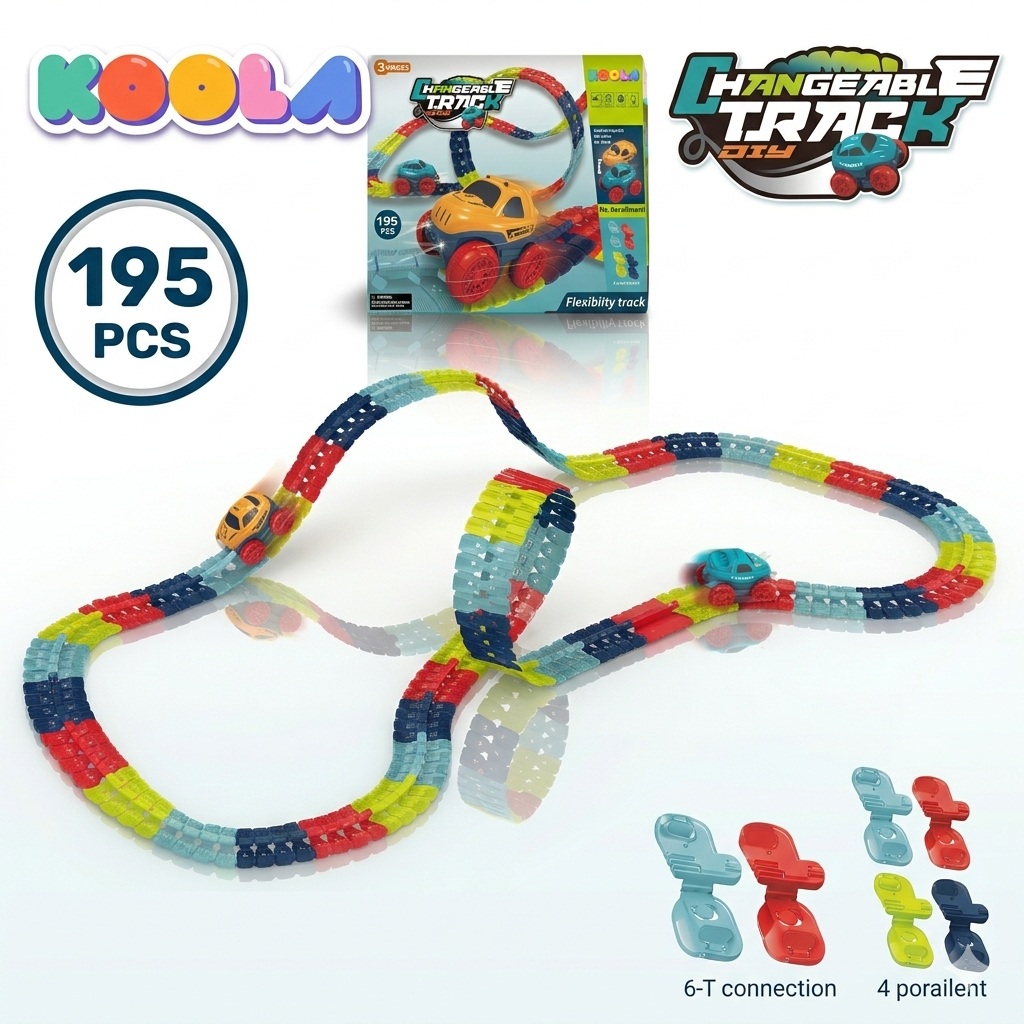 Anti-gravity Race Track Car Set | Assembling Rail Car Toy for Kids